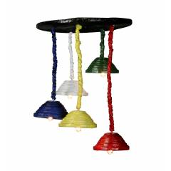 Aadhya Creations Penta Cup Paper Chandelier, AC13PC001
