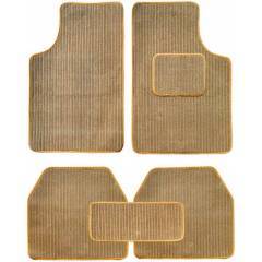 Oscar 5 Pieces Beige Carpet Car Mats Set for Toyota Etios Liva
