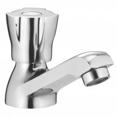 Apree Makao Silver Brass Pillar Faucet
