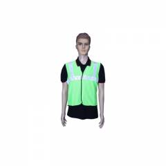 Safari 2 Inch Green Safety Jacket (Pack of 100) with Free 10 Yellow Safety Helmets
