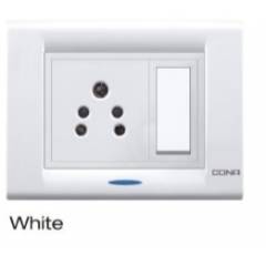 Cona Olive Grand 4M White Modular Plate With Indicator