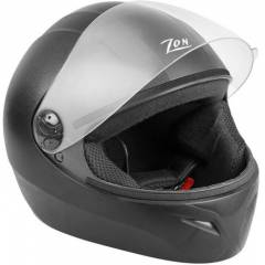 Steelbird Zon Classic Motorbike Black Full Face Helmet, Size (Large, 600 mm)
