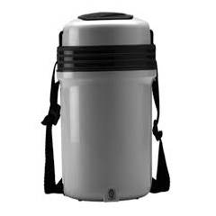 Milton Electron 3 Container Gray & Black Tiffin Box, M1000-MET-03-GB