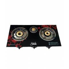 Surya Amaze Corner 3 Burner Black Gas Stove