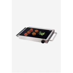Glen 1200W Silver Glass Grill, GL 3033