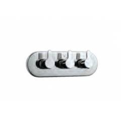 Jaquar Ivory Chrome Fusion Concealed Four Way Divertor Set, FUS-29427