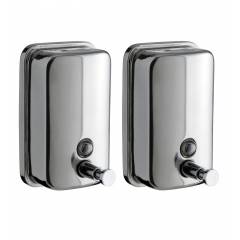 Home Decor Stainless Steel Liquid Soap Dispensers, HDDISP8, Capacity: 1000 ml (Set of 2)