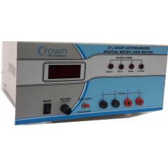 Crown 3-1/2 Digit Auto Ranging Digital Micro Ohm Meter, CES 201AUTO