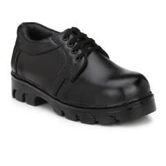 Timberwood TW34 Leather Steel Toe Black Safety Shoes, Size: 6