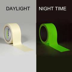 Clickforsign 2 Inch Glow In The Dark Night Vinyl Self Adhesive Tape, 4 feet