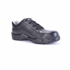 Porivs Xenon Plus Steel Toe Black Safety Shoes, Size: 6