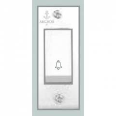 Anchor Penta White Bell Push Switch, 38218 (Pack of 20)