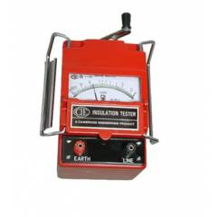 CIE 444 Hand Driven Generator Type Insulation Tester, Voltage: 2500 V, Resistance: 0-1000 MΩ