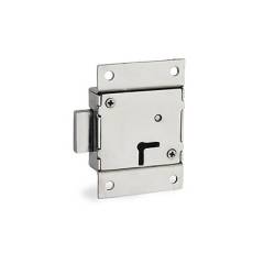 SmartShophar 3 Inch Brass Steel Silver Uco Wardrobe Lock, 54511-WDL-03