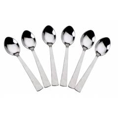 Elegante Vectra Stainless Steel Tea Spoon, SL-017 (Pack of 6)