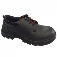 A.J Karter Steel Toe Black Safety Shoes, Size: 6