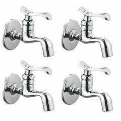 Apree Devos Silver Brass Bibcock (Pack of 4)