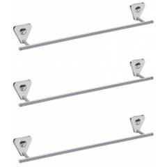 Abyss ABDY-0828 24 Inch Glossy Finish Stainless Steel Towel Rail (Pack of 3)