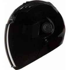 Steelbird SBA-2 Glossy Black Helmet, Size (Large, 600mm)