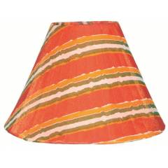 Aadhya Creations AC Lehria Orange Lamp Shade, AC13LS052
