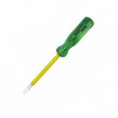 Ajay Flat Tip Screw Drivers (Green Handle) (Pack of 10) Size: 5x200mm
