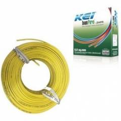 KEI 0.75sqmm 90m Yellow Homecab FR PVC Insulated Unsheathed Multistrand Cable
