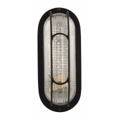Glow Fixtures Black and White Toughened Fiber Outdoor Wall Garden Light, BF120TEA-REG