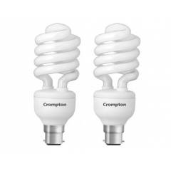 Crompton 85W B-22 Spiral DF CFL Cool Day Light (Pack of 2)