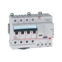 Legrand 16A DX³ 4 Pole RCBOs for AC Applications, 4113 75