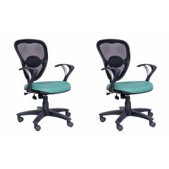 Advanto Medium Back Mesh-Back Workstation Chair, AVPNDG 105 (Pack of 2)