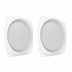 Corvi Flat 6 12W Warm White Dimmable LED Panel Light (Pack of 2)