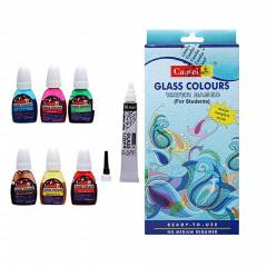 Camlin 10ml 6 Shade Water Based Glass Color Set, 3006629