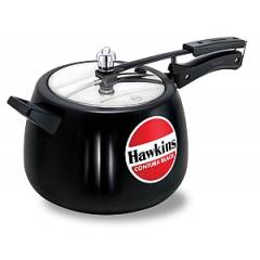 Hawkins Contura Black 6.5 Litre Pressure Cooker, CB65