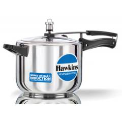 Hawkins Stainless Steel 5 Litre Pressure Cooker, B30
