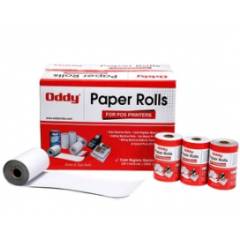 Oddy 1 Ply 65mm Standard Cash Register Machine Paper Rolls, CR 8765 (Pack of 17)