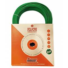 Polycab 1.5 Sq mm Green FRLS PVC Insulated Unsheathed Industrial Cable, Length: 300 m