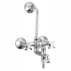 Apree Umbrella Silver Brass 3 in 1 Wall Mixer