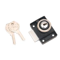 SmartShophar 25mm Black Silver Epigone Lock & 2 Keys, 54205-MPLE-BG25