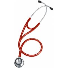 CardiacCheck 24 Inch Cherry Red Satinless Steel Stethoscope, CADCHSTHOCR