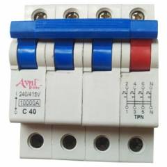Avni D-lite 40A C Curve Triple Pole Neutral MCB