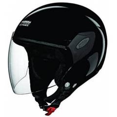 Studds FEMM Super 540 Motorbike Black Open Face Helmet, Size: XS
