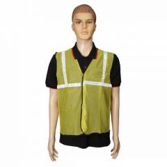 Safari 1 Inch Yellow Net Reflective Safety Jacket, OR-N001