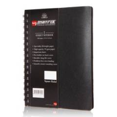 Bilt Matrix Square Ruled Single Subject Premium Notebook, RESA41QE, Size: A4 (Pack of 10)