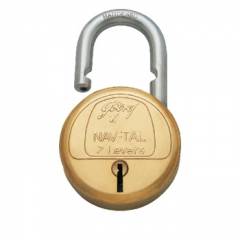 Godrej Navtal 7 Levers Brass Padlock (3 Keys), 3292