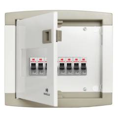 Havells Transparent Three Phase Distribution Boards-DHDNTHODRT08