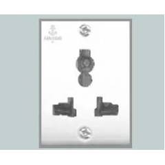 Anchor Penta White Combi Socket, 14305 (Pack of 10)