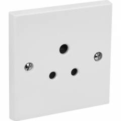 GreatWhite Myrah White 3 Pin Power Socket (pack of 5)