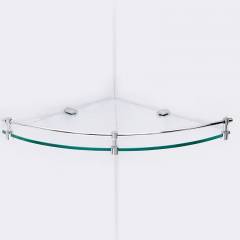 Goonj Rhythm Decorative Corner Glass Shelf, GRS-1452, 12X12 Inch