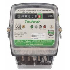 Techno 5-20A Single Phase Static Energy Meter With Counter, TMCB 002