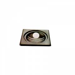 Jayna Topaz Gold TGS 150 DP Glossy Floor Drain, Size: 150 x 150 mm